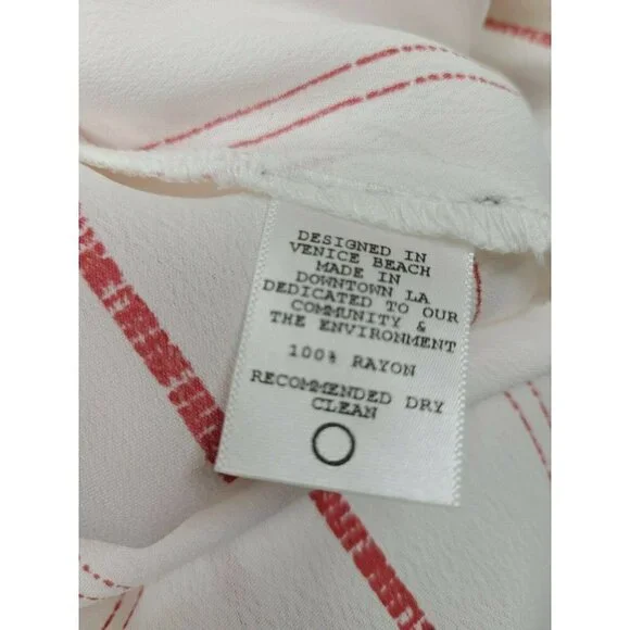 New Flynn Skye Joy Jumper Womens Small Spanish Stripe Red White Jumpsuit - Picture 10 of 12